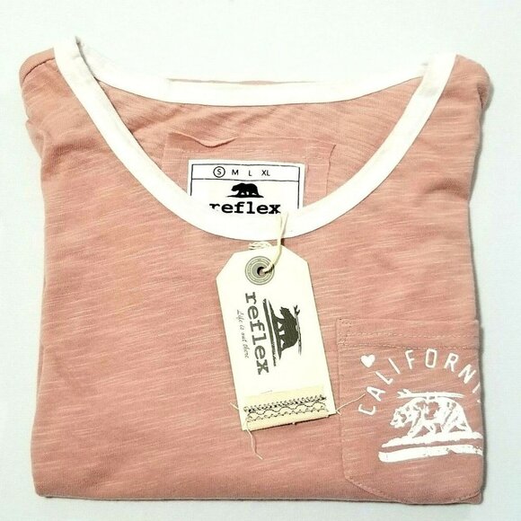 Reflex Women's‎ Pocket Top California Logo T-shirt - Picture 5 of 5